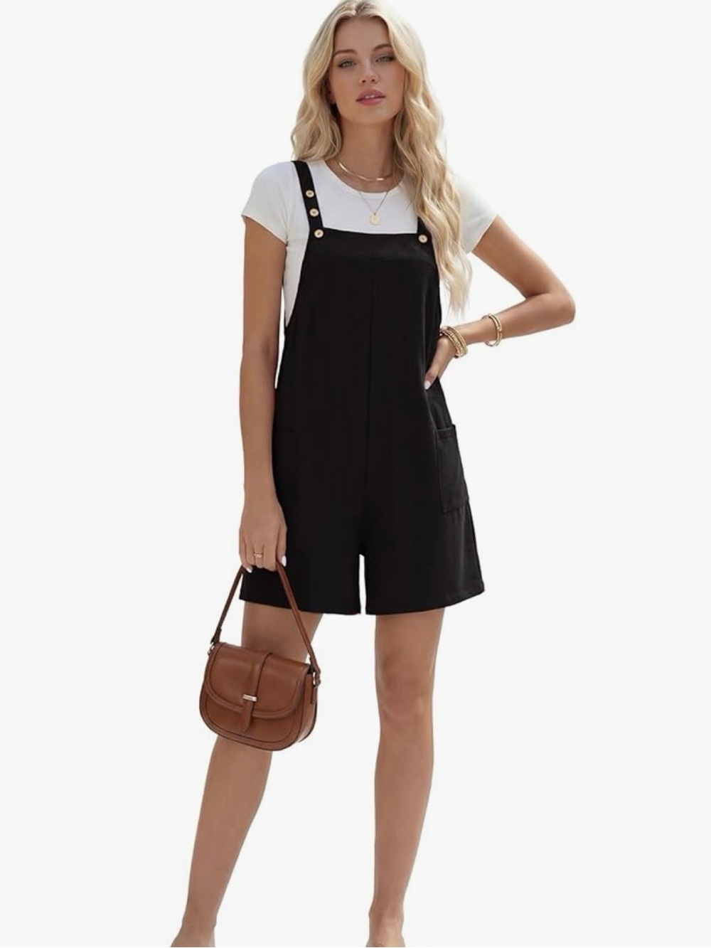 Small Black Short Overalls